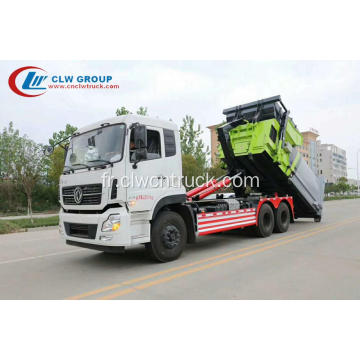VENTE CHAUDE camion à ordures amovible transport Dongfeng 16cbm